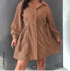 Plus corduroy dress